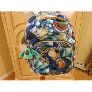 Kipling | Bags | New Kipling Carmine Ocean Daydream Backpack  display picture 2